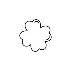 four leaf clover, flat style icon