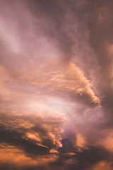 Fototapeta na wymiar clouds in the sky. sunset clouds