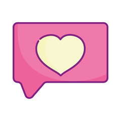 happy valentines day, speech bubble heart love message