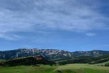 Looking out over Wyoming wilderness