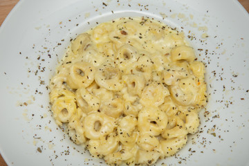 Tortelini dinner pasta dish, italian food, homemade