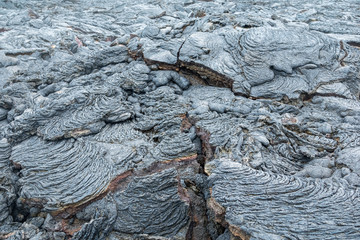 Mesmerizing lava rock formations on Santiago Island, Galapagos Islands, Ecuador
