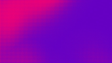 Dots halftone purple pink color pattern gradient texture with technology digital background. Pop art comics with nature graphic design.