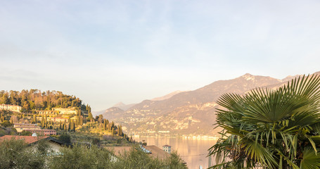 Fototapeta na wymiar Late afternoon shot of Bellagio, the famous town on Como Lake, Italy