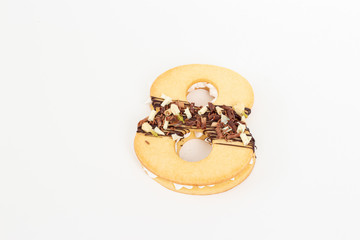 Delicious pastry numbers 8 for the holiday of March.