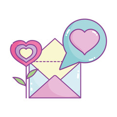 happy valentines day, flower shape heart mail letter message