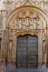 Door to the Mosque-Cathedral of Cordoba, Andalusia, Spain. Vertical.