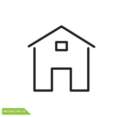 Home icon vector logo template