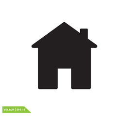 Home icon vector logo template