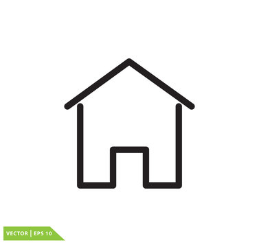 Home icon vector logo template