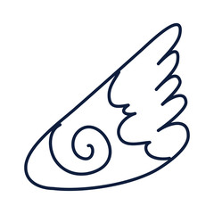 wing angel flat style icon