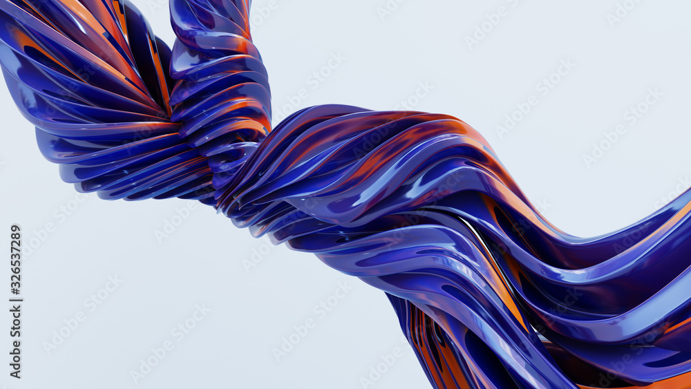Aufkleber modern colorful flow background for your design project. wave liquid shape background. 3d illustrati