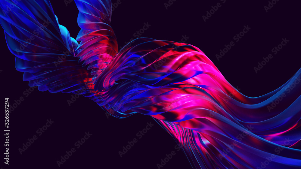 Poster modern colorful flow background for your design project. wave liquid shape background. 3d illustrati