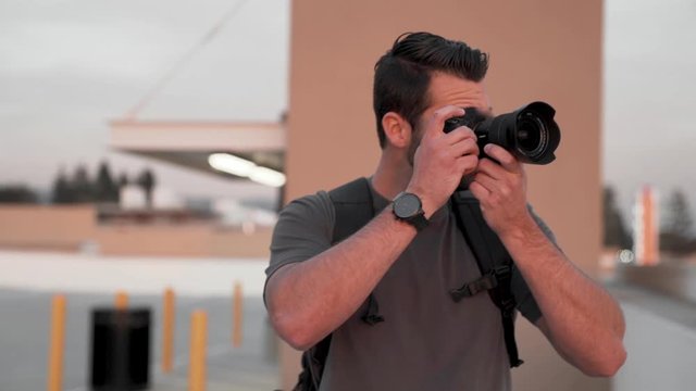 Photographer Videographer Shooting Photos