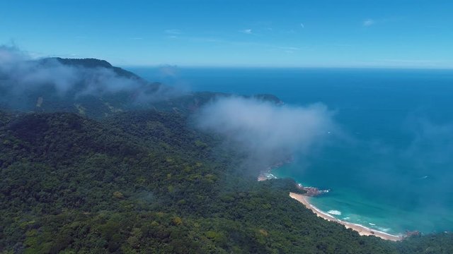 Coastline view of Paraty beach, Rio de Janeiro, Brazil. Seascape view. Coastline of Paraty beach, Rio de Janeiro, Brazil. Seascape view. Coastline of Paraty beach, Rio de Janeiro. Seascape view.