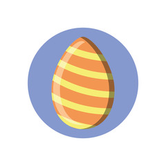 easter egg, block style icon