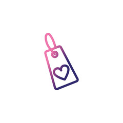 purchase tag, gradient style icon