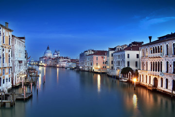 Fototapeta na wymiar Photo taken from Ponte della Accademia, Venice