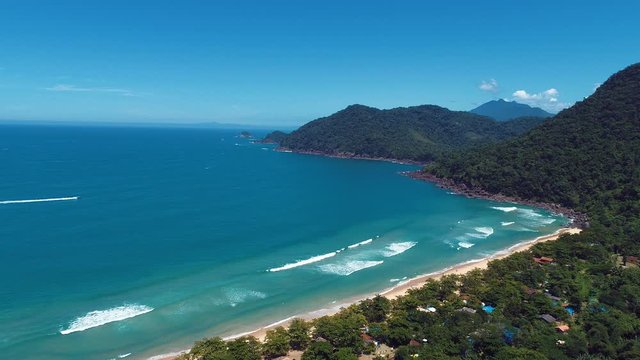 Bay view of Paraty, Rio de Janeiro, Brazil.Beach life scene. Seascape view.Bay view of Paraty, Rio de Janeiro, Brazil. Beach scene. Seascape view. Bay of Paraty, Rio de Janeiro. Beach scene. Seascape.