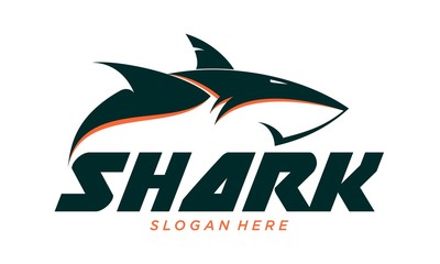 Shark vector logo design