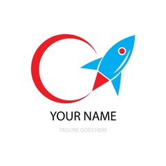rocket icon logo vector