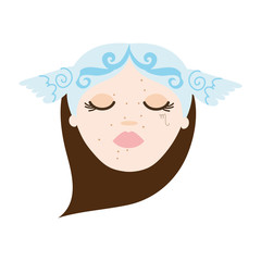 beautiful woman with virgo zodiac sign