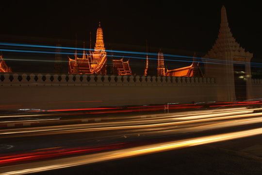 The grand palace Wat Phra Kaew Night Light