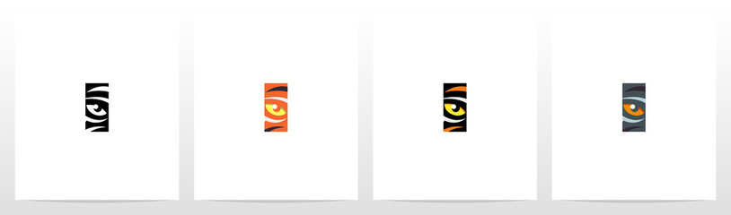 Tiger Eye Inside Letter Logo Design I © recehan