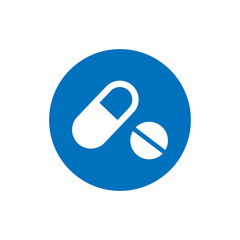 pil and capsule icon, drug icon