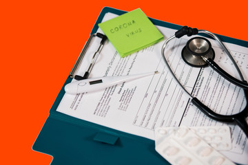 Lab form virus test. Chinese coronavirus outbreak.