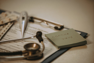 Lab form virus test. Chinese coronavirus outbreak.