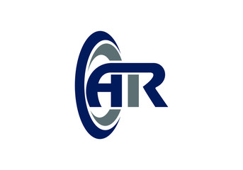 A R Initial letter logo design,  Creative Modern Letters Vector Icon Logo Illustration.