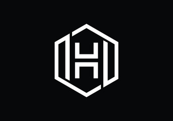 H Initial letter logo design,  Creative Modern Letters Vector Icon Logo Illustration.