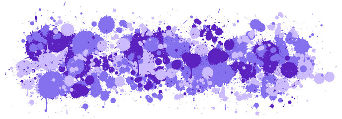 Background design with watercolor splash in purple on white background