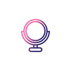 dressing mirror, gradient style icon