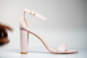 woman's high heel shoes