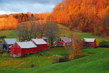 A rural Vermont scene in late fall - obrazy, fototapety, plakaty