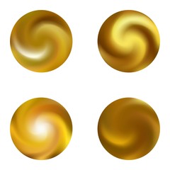 Kit with round colored abstract backgrounds.