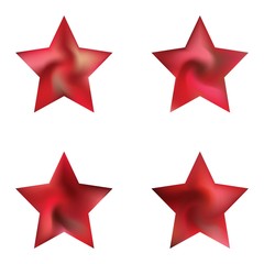 Kit of pentagram gradient backgrounds.