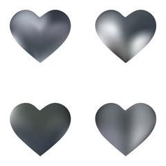 Kit of chromatic backgrounds hearts.