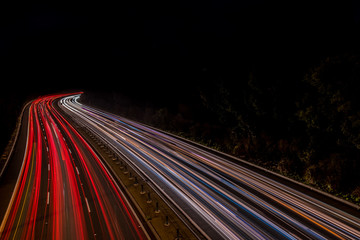 traffic light trails