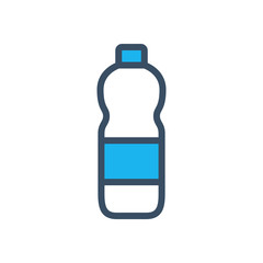 Water bottle icon filled outline style