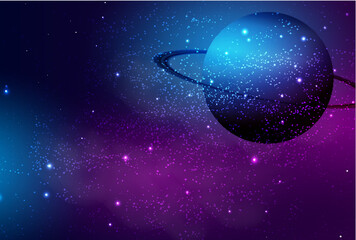 惑星　宇宙　土星　背景 © J BOY