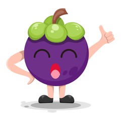 fruit mangiest mascot cartoon vector