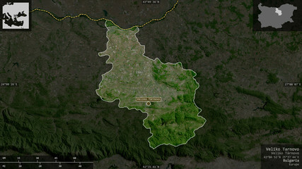 Veliko Tarnovo, Bulgaria - composition. Satellite