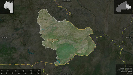 Est, Burkina Faso - composition. Satellite
