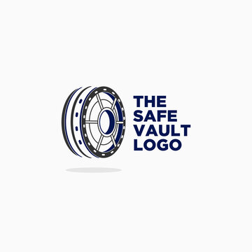 safe vault logo design inspiration . safe deposit box logo design inspiration