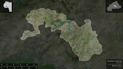 Plateau-Central, Burkina Faso - composition. Satellite