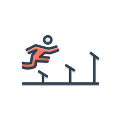 Color illustration icon for Athletics 