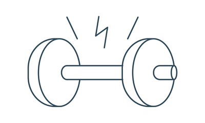 Work hard icon for motivation and productivity